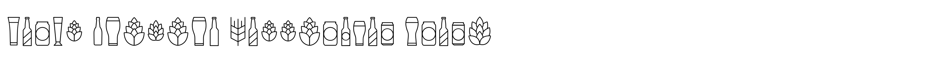 Local Brewery Collection Icons